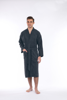 Casa unisex bathrobe 180 Anthrazite