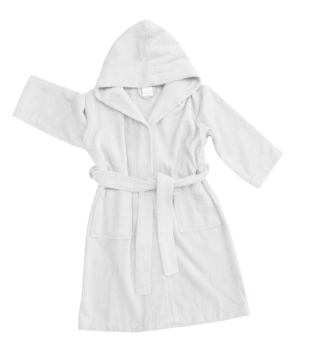 Children's bathrobe with hood | 001 white