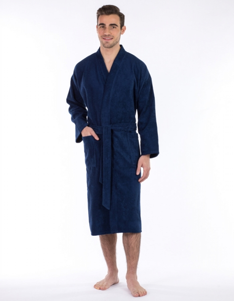 Casa unisex bathrobe 543 Jeans blue